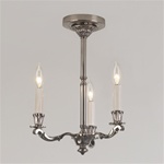Colonial Tri-Candle Chandelier