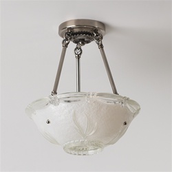 Frosted Seagrass Ceiling Light