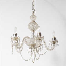Stylized Crystal Ball Chandelier