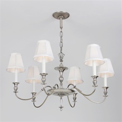 Restored 6 Candle Fountain Chandelier