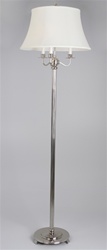 Classic 3 Candle Nickel Lamp