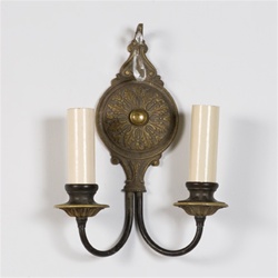 Fall Canopy with Crystal Sconce