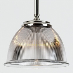 vintage prismatic glass with a slight grey hue